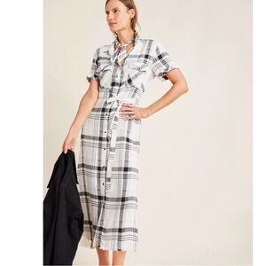Anthropologie Hannah Plaid Shirtdress - S/SP